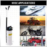 7L Manual & Pneumatic Multi-Purpose Oil Extractor with Suction Tubes for Vehicles and Machinery