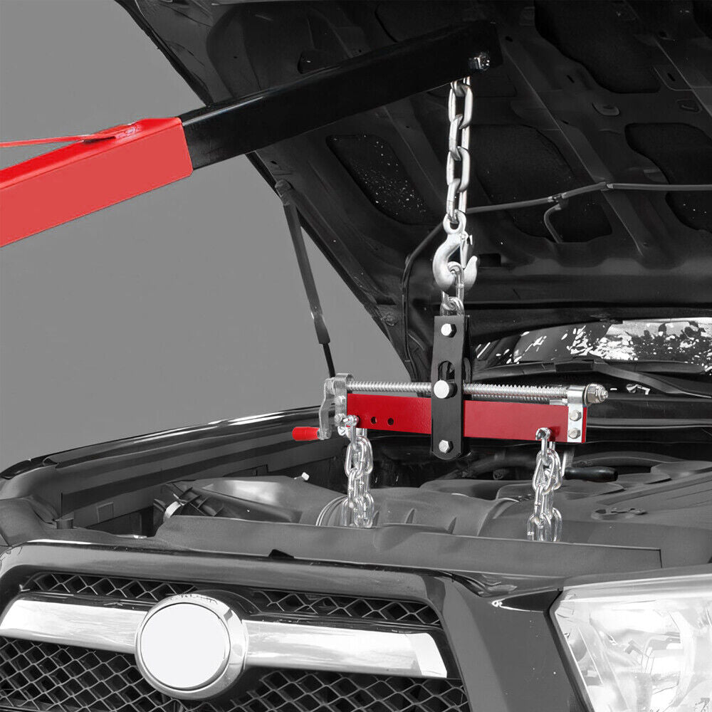 900kg engine leveler balancer with durable steel chains and adjustable hooks for shop crane hoists
