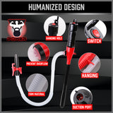 battery operated liquid transfer pump with 90cm discharge hose for fuel, water, oil and non-corrosive liquid transfer