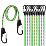 48" Bungee Cords with Carabiner Clips 10PCS Heavy Duty