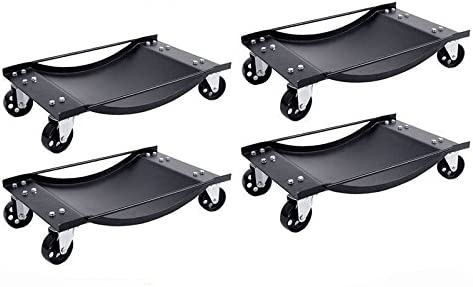 Set of 4 Heavy Duty Wheel Dolly for car and vehicle positioning