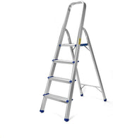 Compact and Lightweight Folding Ladder - Non-Slip Platform, Multi-Purpose Aluminum Design (3/4/5 Steps) - Ideal for Home and Work