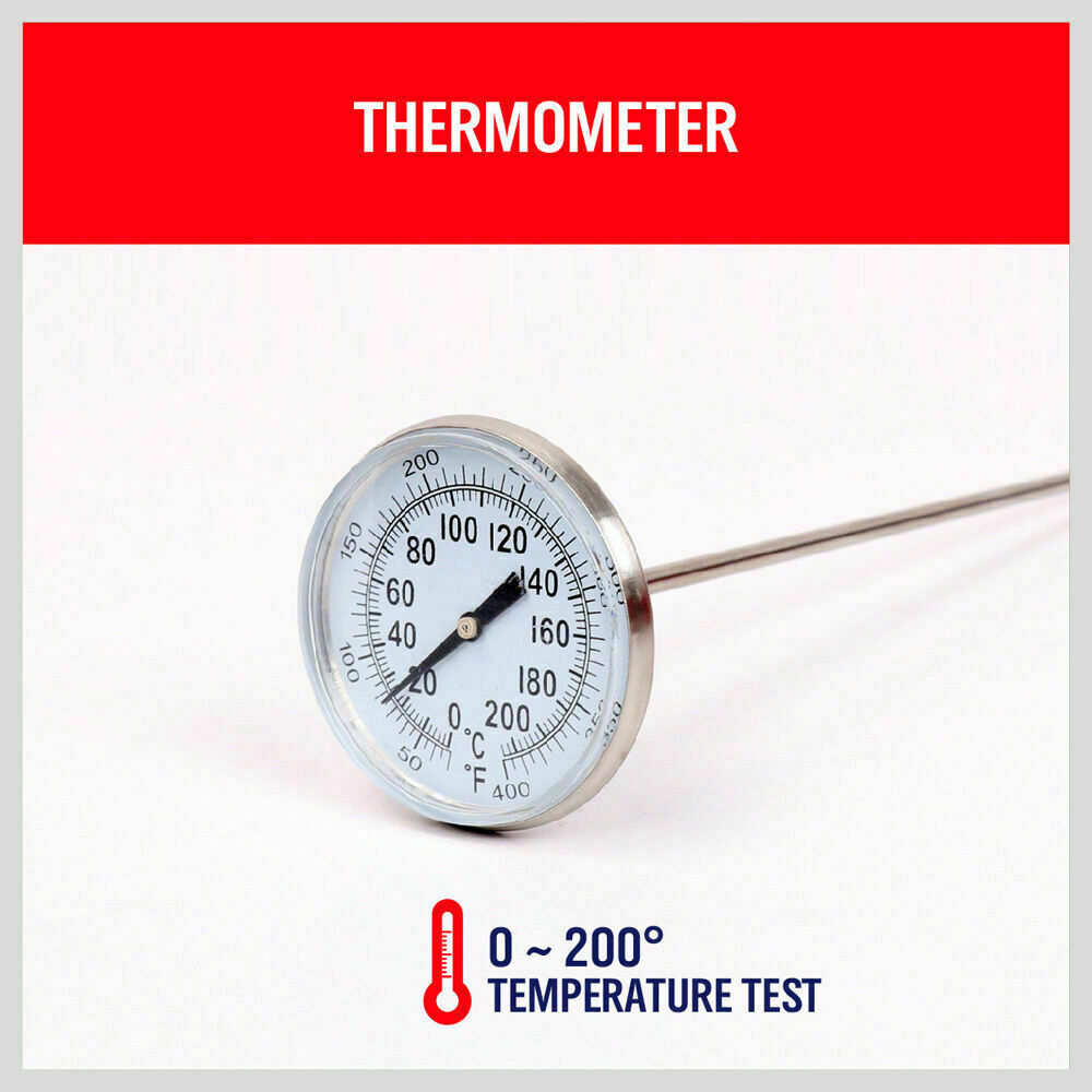 Universal Cooling System Radiator Pressure Tester Kit, essential for detecting leaks in vehicle cooling systems. Compatible with numerous vehicle brands like Audi, BMW, Fiat, Ford, and many more. Features heavy-duty pump, easy-to-read scale, color-coded aluminum radiator caps, and a long hose with a quick release valve. Includes thermometer and packed in a durable carry-case