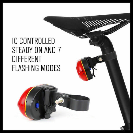 LED Bicycle Front Headlight and Rear Tail Flashlight Set for Nighttime Cycling Safety