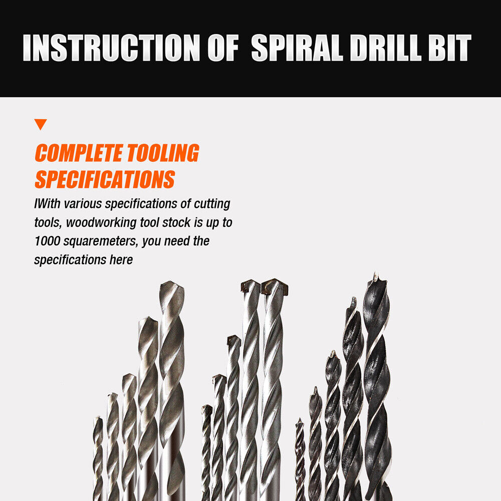 Set of HSS Drill Bits with Titanium Coating