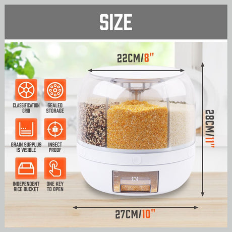 Rice Cereal Dispenser with Measuring Cup