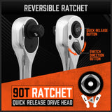 HORUSDY 6Pcs Mini Ratchet Spanner Set