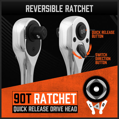 HORUSDY 6Pcs Mini Ratchet Spanner Set