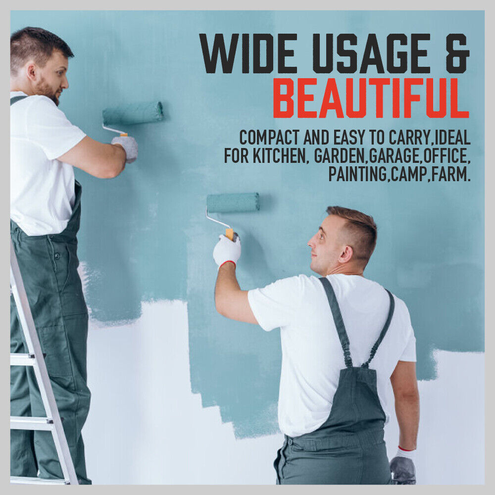 Compact and Lightweight Folding Ladder - Non-Slip Platform, Multi-Purpose Aluminum Design (3/4/5 Steps) - Ideal for Home and Work