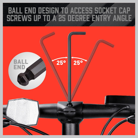 36Pc hex/torx key set, metric/imperial, handle, hard case, chrome vanadium steel, pro/DIY