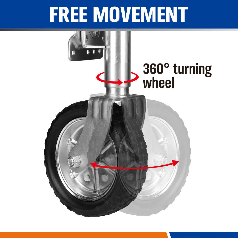 Heavy-Duty Mounting Hardware for 10-inch Trailer Jockey Wheel