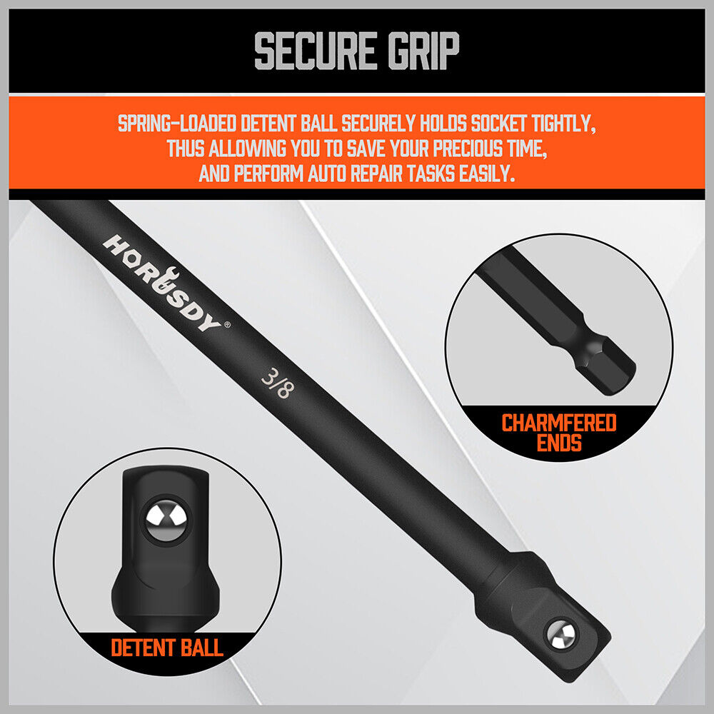 Socket Bit Adaptor Set with Drill and Nut Driver Extensions