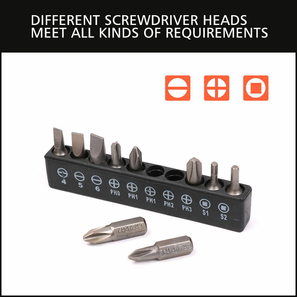 16-piece socket bit adaptor set including various nut drivers and extenders for power drills and screwdrivers, with different sizes for versatile use