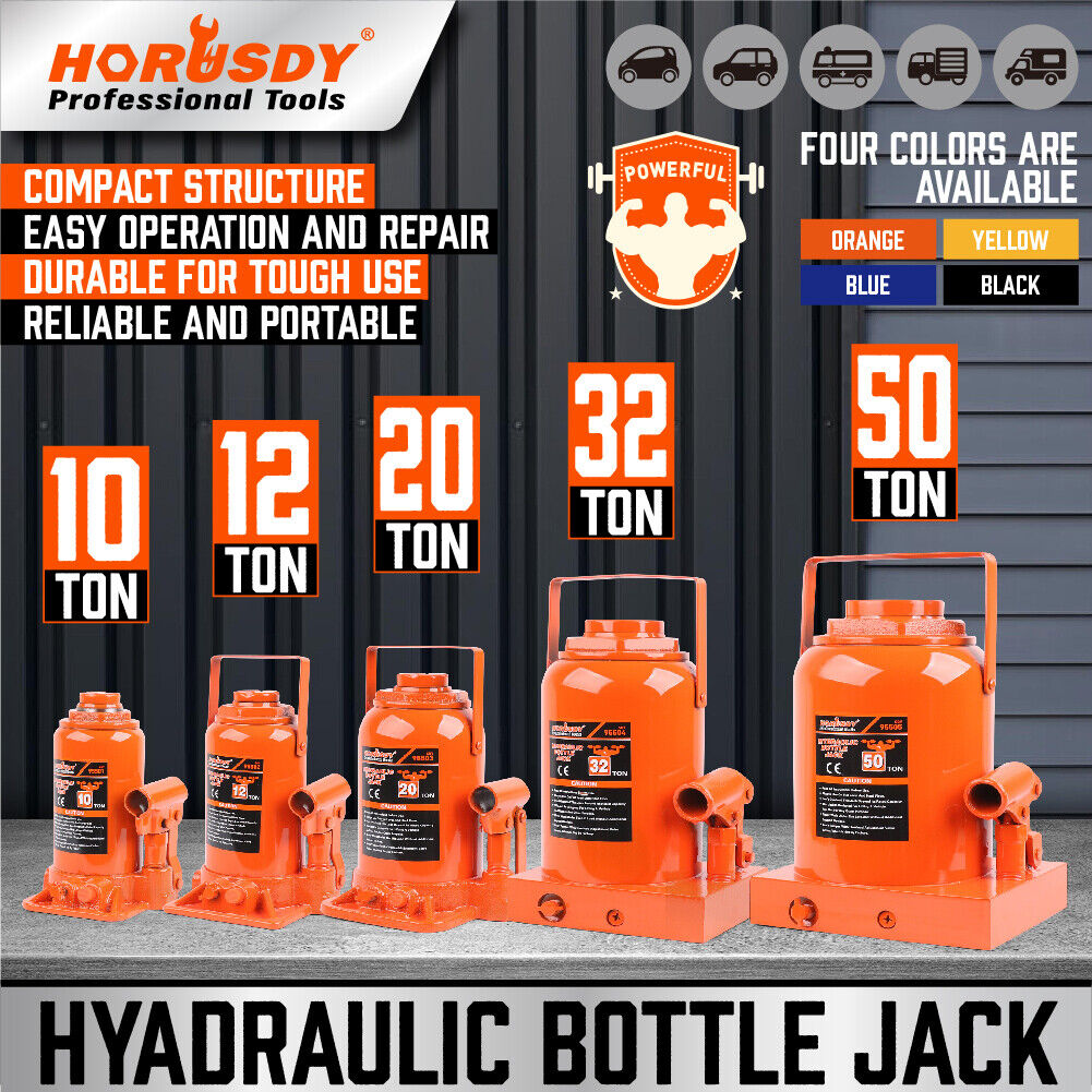 Heavy-Duty Hydraulic Bottle Jack - Versatile and reliable lifting power for various applications.