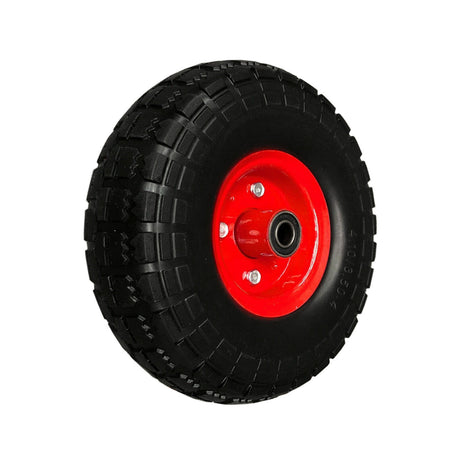 Robust 10-inch Trolley Wheel, 4.10/3.50-4 Size, with 16mm Bore, No Air Required