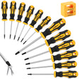 HORUSDY 13-Piece Magnetic Torx Screwdriver Set, T5-T40 Star Sizes, with Chromium Molybdenum Vanadium Steel and Magnetizer Demagnetizer Tool