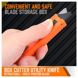 Retractable Box Cutter Utility Knife with Spare Blades