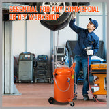 HORUSDY 80L Pneumatic Waste Oil Drainer with Extractor Hose, 98-140cm Adjustable Height, 10L Collection Pan, for Efficient Workshop Fluid Management