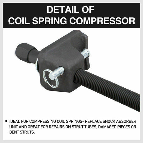  Heavy-duty coil spring compressor set for car and truck shock absorber replacement with storage case.