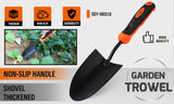 Durable HORUSDY 13'' Garden Trowel, Rust-proof Metal Hand Shovel with Ergonomic Plastic Handle for Efficient Transplanting and Digging in Gardens