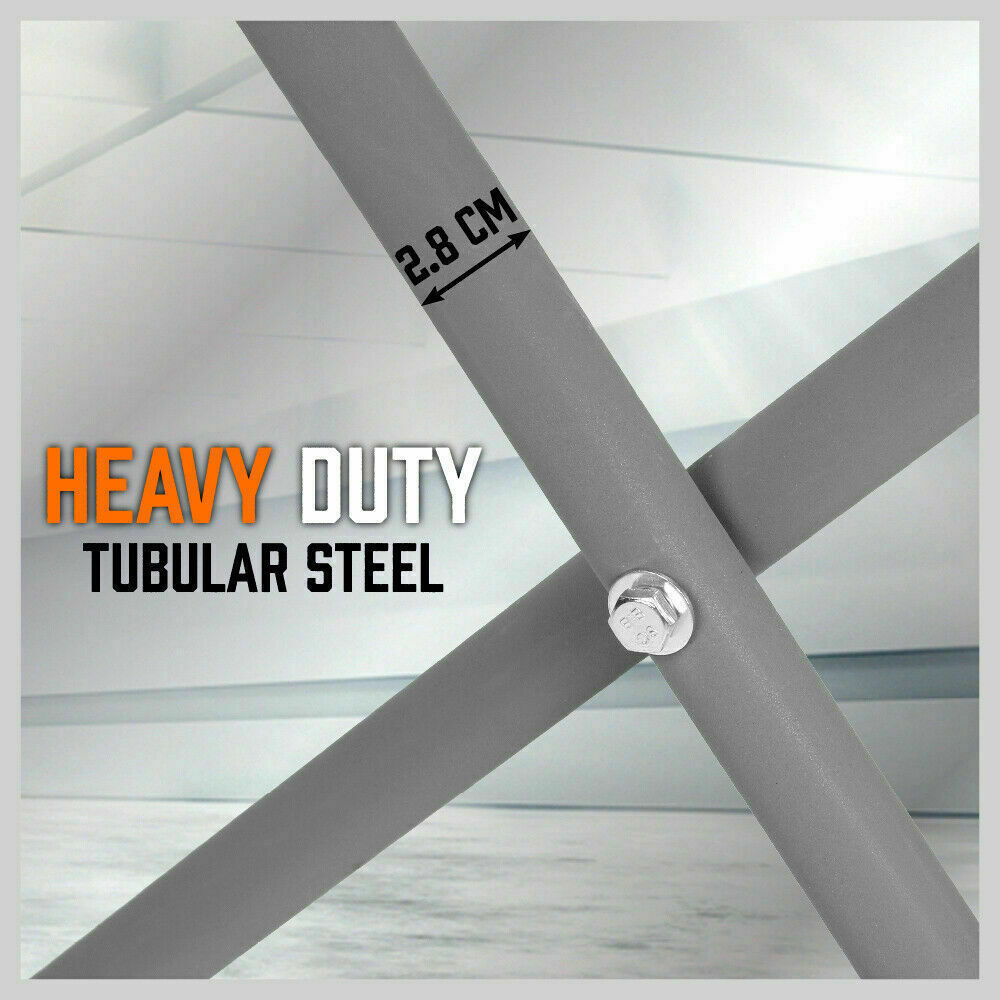 Versatile Adjustable Auto Panel Stand - Ideal for Car Repairs, Features Powdercoated Steel Frame and Padded Foam Top