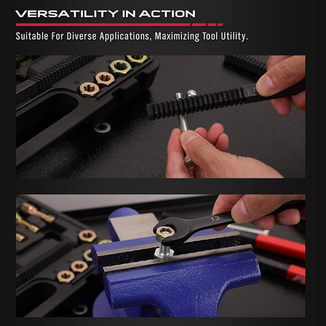 Professional 49-Piece Thread Chaser and Repair Tool Set for Metric, UNC, and UNF Threads - Ideal for Mechanics and DIY Projects