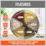 Rice Cereal Dispenser with Measuring Cup