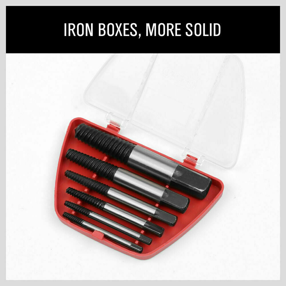 6Pc Damaged Screw Extractor Set | Easy Out Broken Bolt Remover | Heavy ...