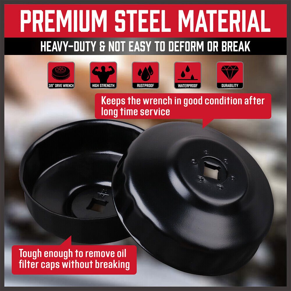 HORUSDY 30-Piece Oil Filter Socket Set, including Adaptors and Jaw Wrench, in Durable Storage Case for Efficient Auto Maintenance