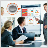 Pack of 50 Strong Round Flat 18mm Disc Magnets - Ideal for DIY Crafts, Office, and Fridge, with Beveled Edges for Safety