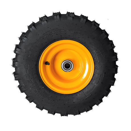 Durable 18" x 9.5 - 8" Inch Rear Wheel with Knobby Tyre for ATV Quad Buggy and Ride Mower featuring Sealed Wheel Ball Bearings and 25mm Bore Size