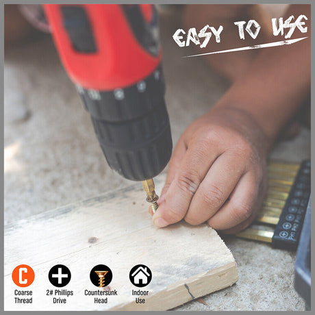 HORUSDY Screw Assortment Set - 421 Pieces including Hex Wood Screws, Chipboard Screws, Wall Plugs for Robust Fixing in Drywall and Wood Surfaces