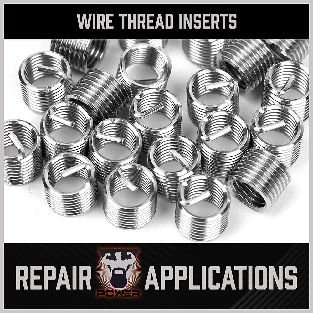AB Tools M5 X 0.8mm Metric Thread Repair Kit – 25pc Helicoil Set For Damaged Threads