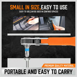 Compact Ratcheting Screwdriver Kit with Various Bits for Detailed Work