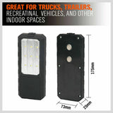 Compact and portable LED Light, perfect for camping, garage work, and auto repairs. Features a handy size of 175cm x 25cm x 73cm, equipped with two magnets for easy mounting, and powered by 9 LED lights for superior brightness.