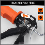 HORUSDY Heavy Duty 9-inch Caulking Gun, Ideal for Roofers, Plumbers, and Carpenters, with High Pressure Trigger and Durable Steel Frame for Precision Sealing