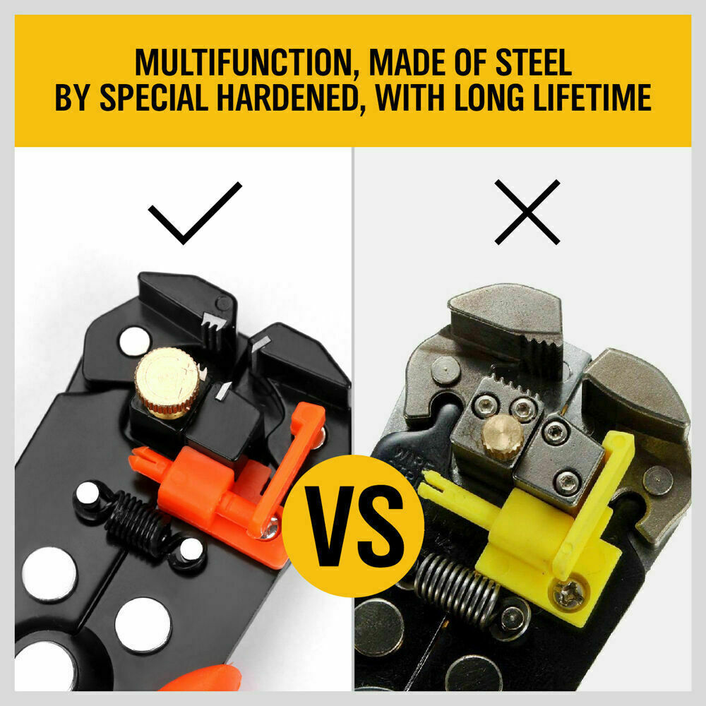 Electrical Wire Connectors Kit featuring 400 assorted terminals with Cable Crimper and Stripper Tool for various electrical projects