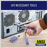 Durable 12-Piece Screwdriver Set with Double-Sided Bits Made from Chrome Vanadium Molybdenum Steel