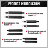 12-Piece Bearing Splitter and Gear Puller Tool Set for Smooth Removal of Bearings, Pulleys, and Steering Wheels