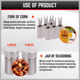 18-Piece Stainless Steel BBQ Tool Set with Aluminum Carry Case - Outdoor Grill Utensils