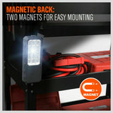 Compact and portable LED Light, perfect for camping, garage work, and auto repairs. Features a handy size of 175cm x 25cm x 73cm, equipped with two magnets for easy mounting, and powered by 9 LED lights for superior brightness.