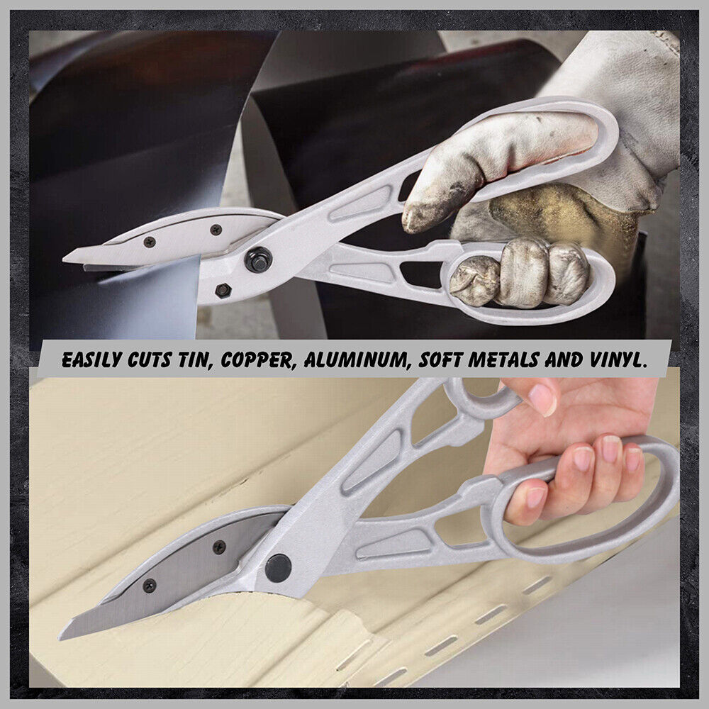 Heavy Duty 13-Inch Metal Sheet Cutter with High-Carbon Blades for Cutting Tin, Copper, and Aluminium