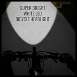 LED Bicycle Front Headlight and Rear Tail Flashlight Set for Nighttime Cycling Safety