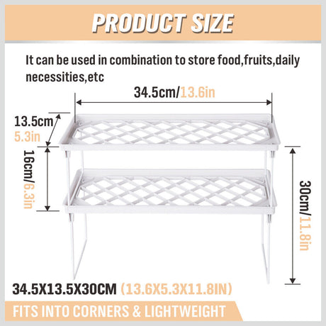 Stacking Stand for Kitchen Pantry Organization