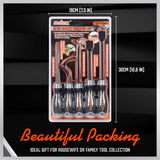 Versatile 5-Piece Pick, Hook, and Scraper Set - Ergonomic Design, CR-V Steel for Seals, Gaskets, and Detailed Work