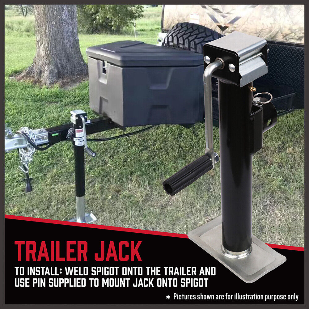 Heavy-Duty Swivel Trailer Jack Stand with Side Handle
