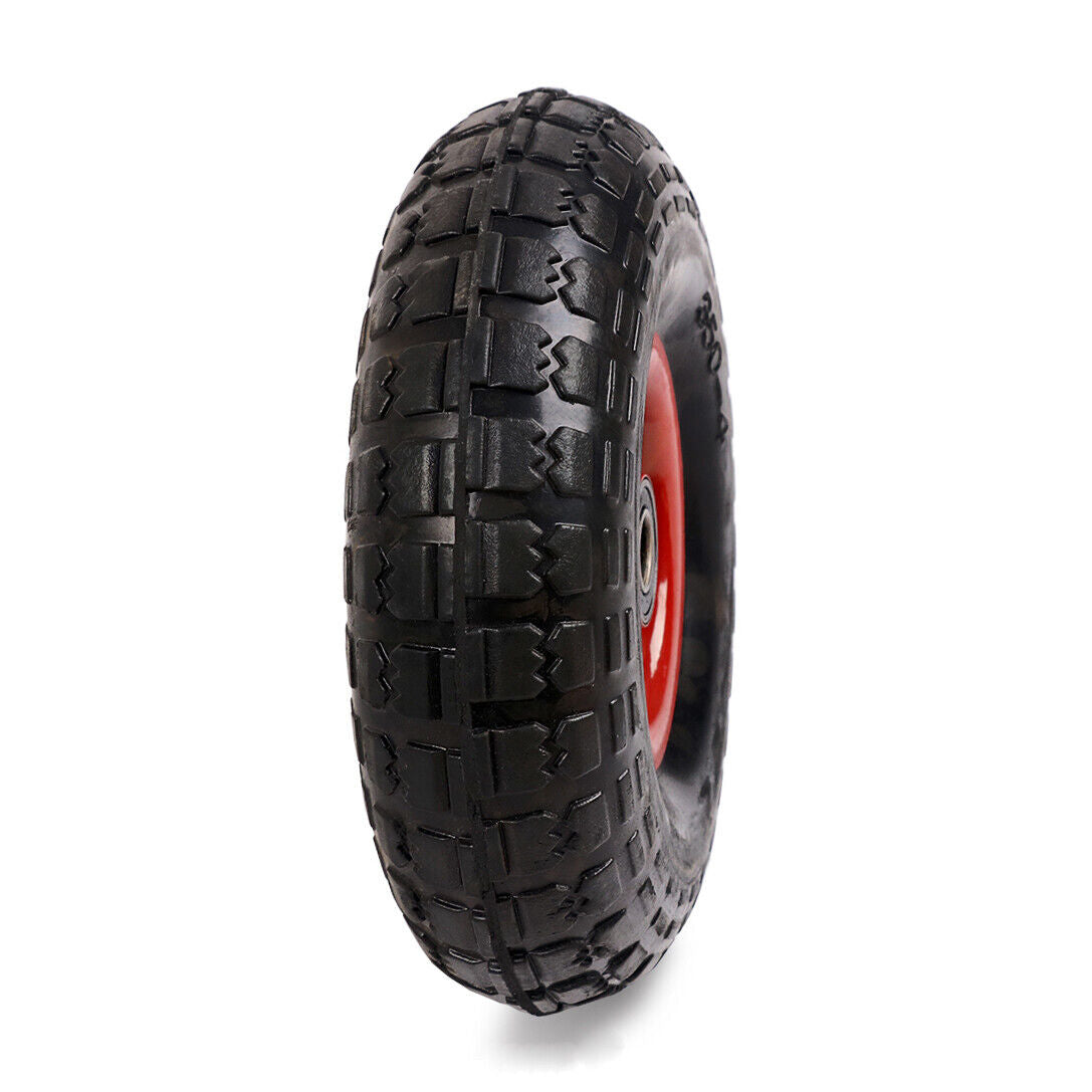 Durable 10-inch Jockey Wheel, 3.50-4 Tyre Size, with Solid Rubber for Trolleys