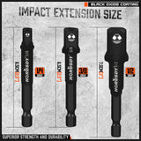 HORUSDY 7Pcs Socket Drill Driver Set - Durable Chrome Vanadium Steel, Hex-Shank Design