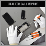 HORUSDY 12-Piece Precision Screwdriver Set, Chrome Vanadium, Magnetized Tips, Non-Slip Handle, Includes Slotted, Phillips, Torx Screwdrivers with Carrying Pouch