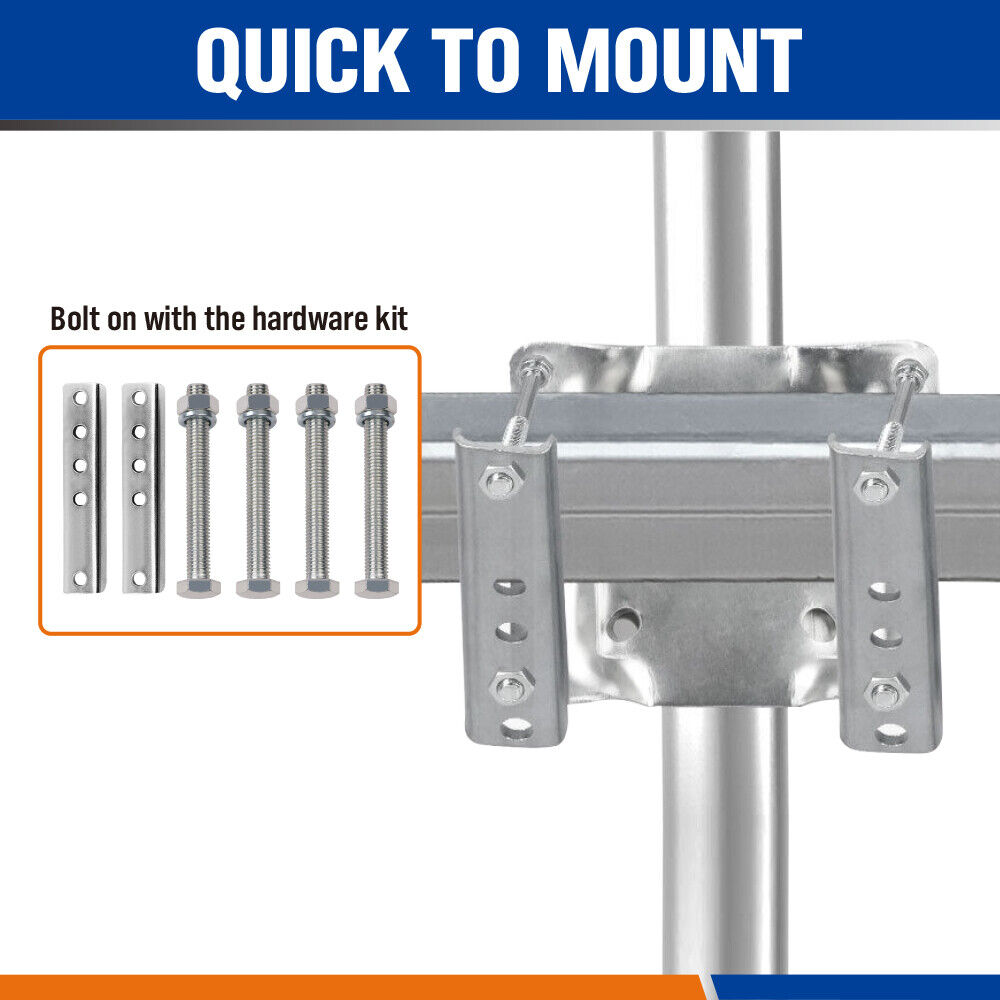 Heavy-Duty Mounting Hardware for 10-inch Trailer Jockey Wheel